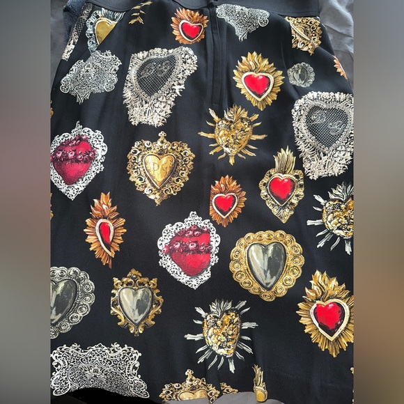 Printed Cady Straight Midi Skirt dolce Gabbana retail $2,500 sold - Picture 12 of 16
